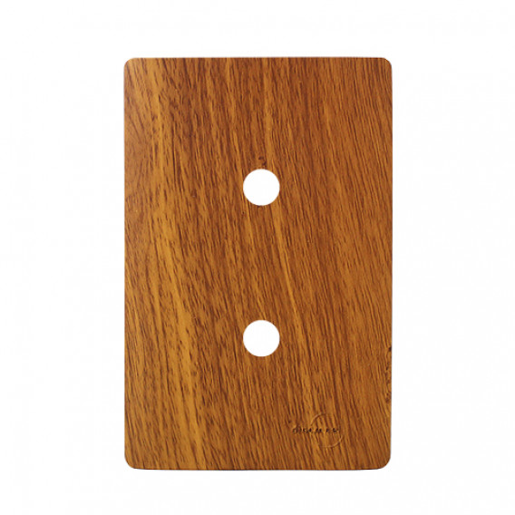 Placa p/ 2 Furos 4x2 - Novara Cumaru Placa p/ 2 Furos 4x2 - Novara Cumaru